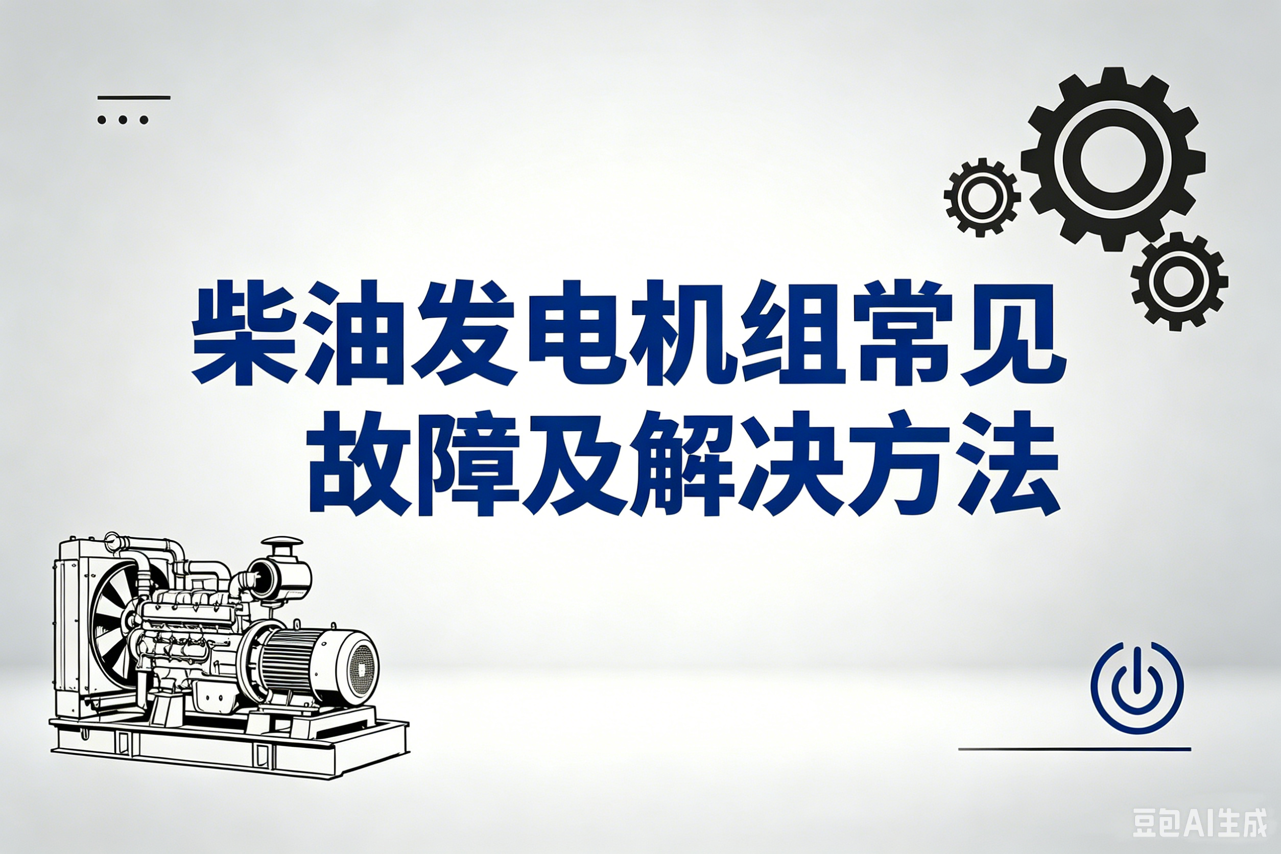 柴油发电机组常见故障及解决方法