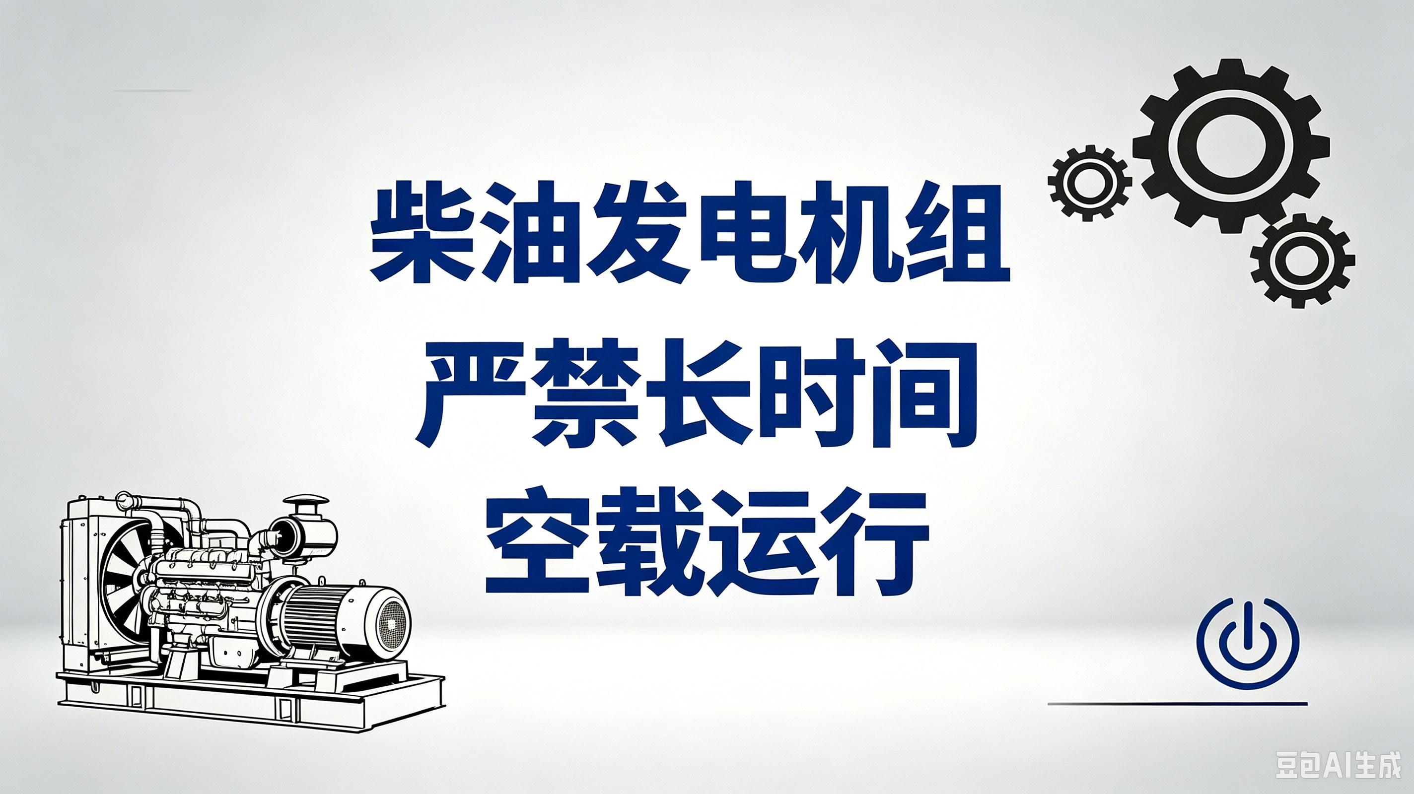 柴油发电机组严禁长时间空载运行的原因